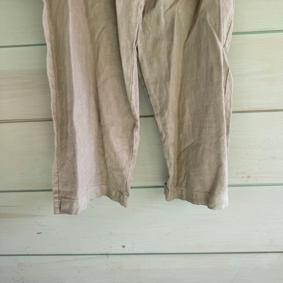Sol Sister Linen Cream V-Neck Jumpsuit - Picture 8 of 10